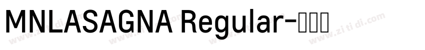 MNLASAGNA Regular字体转换